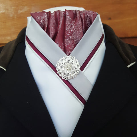 Burgundy, Grey and White Crossover Stock