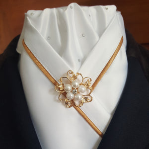 Crossover Stock in White with Gold
