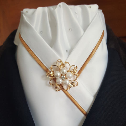 Crossover Stock in White with Gold