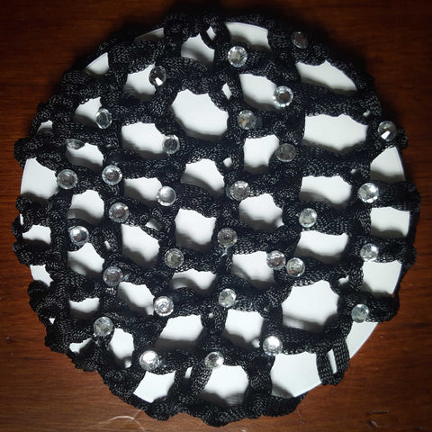 Black Diamante Bun Net
