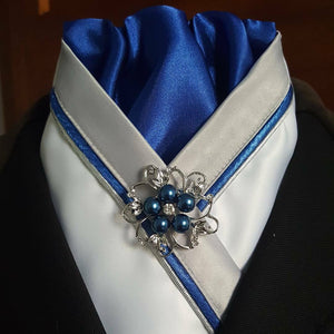 Grey, White & Royal Blue Crossover Stock