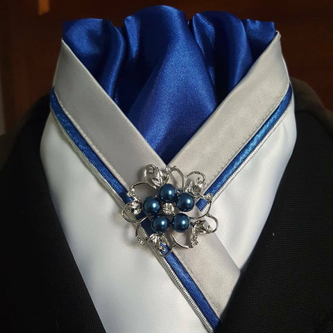 Grey, White & Royal Blue Crossover Stock
