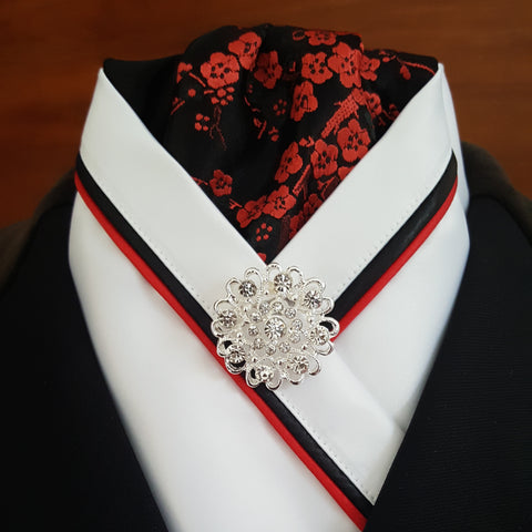 Red, Black and White Crossover Stock