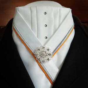 White Crossover Stock with Grey & Orange